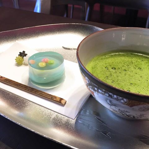 抹茶と上生菓子