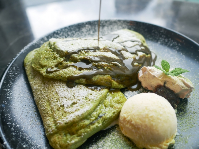 抹茶パンケーキ