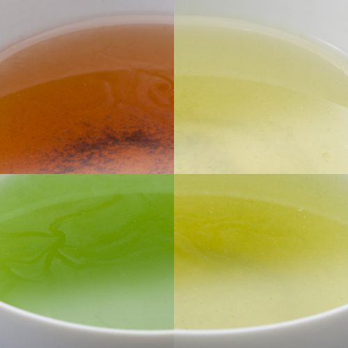 カクテルにだって負けない!自然が作り出すキレイなお茶の色。