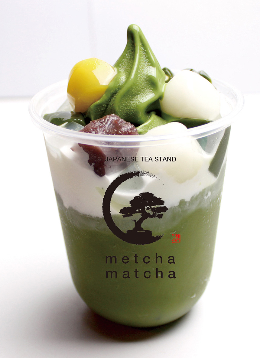宇治抹茶白玉あんみつ ミルクフォーム¥800